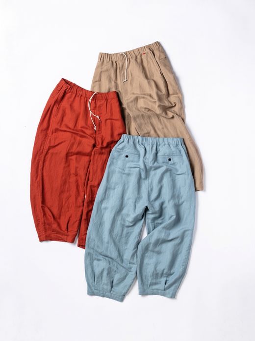 ANACHRONORM RAYON HEM TUCK EASY PANTS / Beige