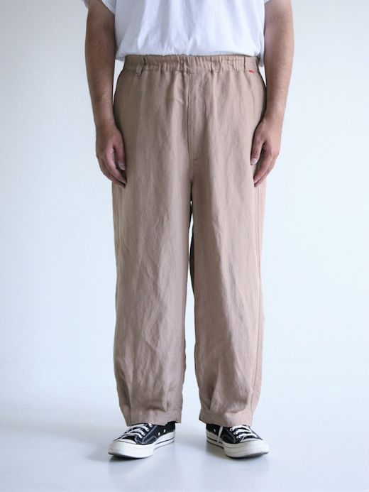 ANACHRONORM RAYON HEM TUCK EASY PANTS / Beige