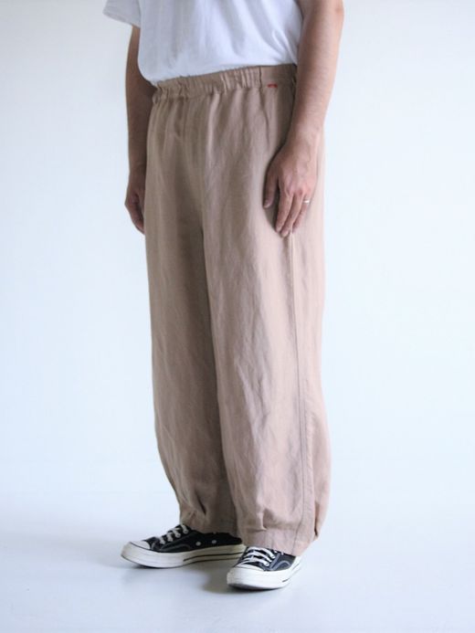 ANACHRONORM RAYON HEM TUCK EASY PANTS / Beige