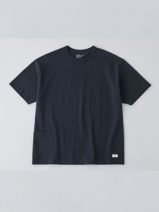 organicsta 7.3oz ORGANIC HEAVY COTTON SHORT SLEEVE POCKET TEE / Black