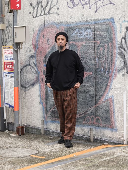 Audience VORTEX 8オンス モックネックバルーン L/S TEE / Black