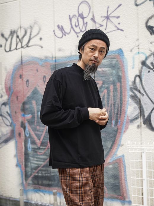 Audience VORTEX 8オンス モックネックバルーン L/S TEE / Black
