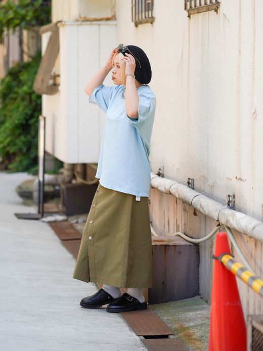 ANACHRONORM DAMAGED STANDARD EMB S/S T-S / Sax