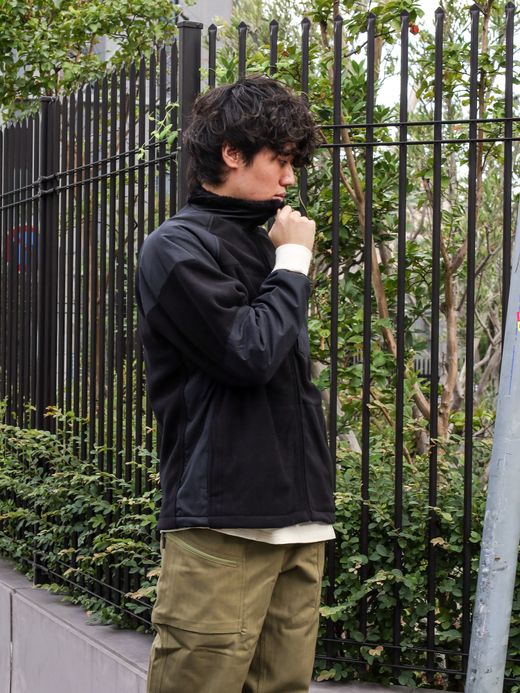 ROARK REVIVAL GEN3 FLEECE STAND COLLAR JACKET / Black