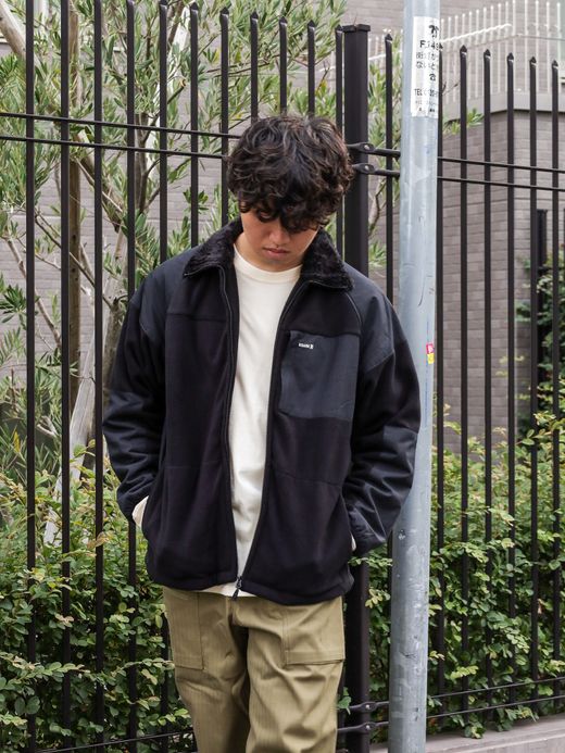 ROARK REVIVAL GEN3 FLEECE STAND COLLAR JACKET / Black