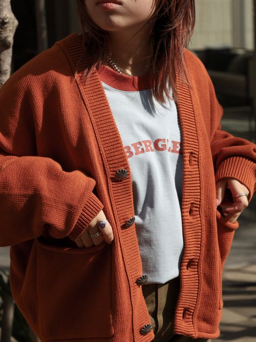 AMBERGLEAM CONCHO KNIT CARDIGAN / 2colors