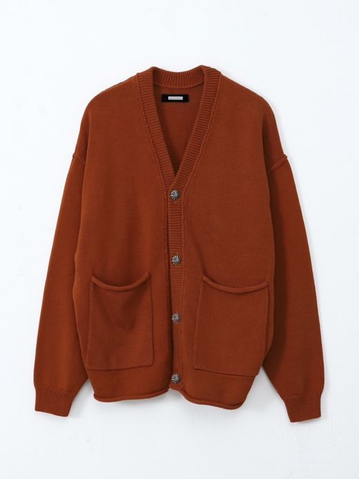 AMBERGLEAM CONCHO KNIT CARDIGAN / 2colors