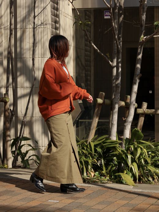 AMBERGLEAM CONCHO KNIT CARDIGAN / 2colors