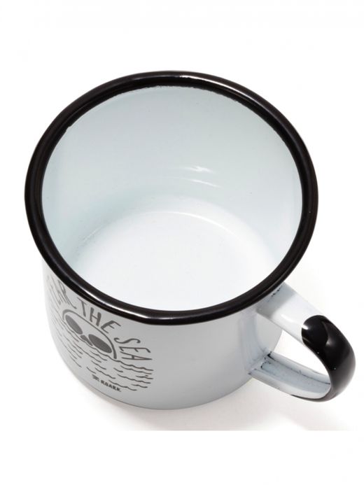 ROARK REVIVAL "FEAR THE SEA" ENAMEL MUG / White