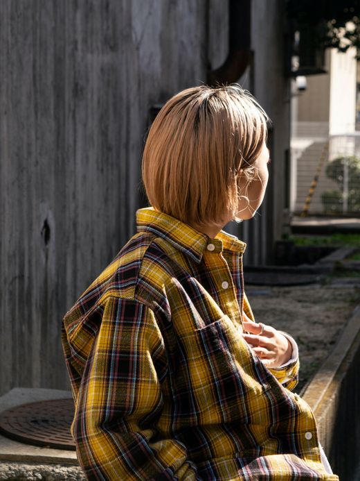 fulton OWN WAY BIG SHIRTS (HEAVY NEL) / Yellow check