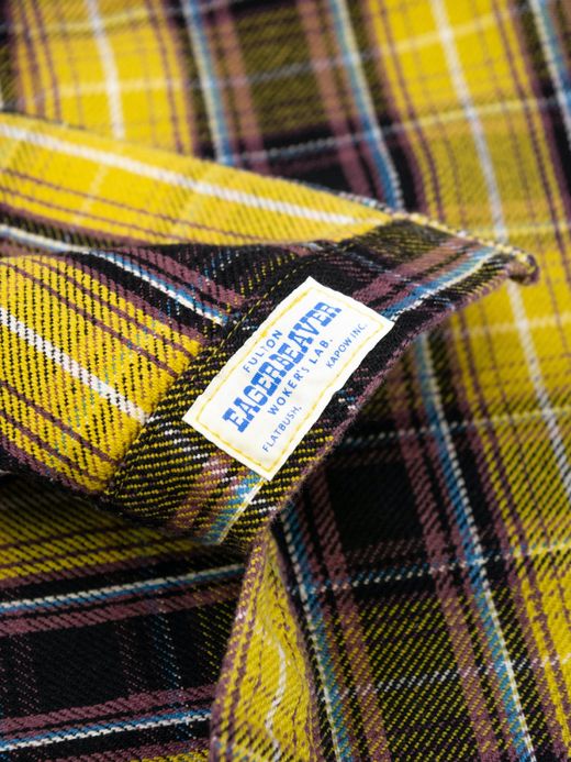 fulton OWN WAY BIG SHIRTS (HEAVY NEL) / Yellow check