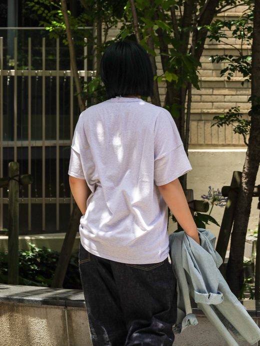 remilla ハングポケットTee / ホワイト杢
