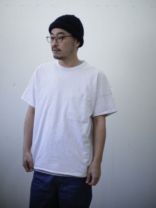 remilla ハングポケットTee / ホワイト杢