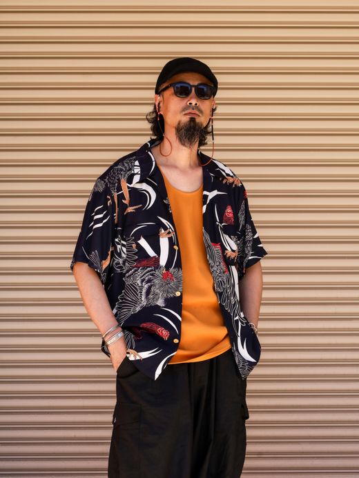 THE UNION SHAMO ALOHA SHIRTS / Black