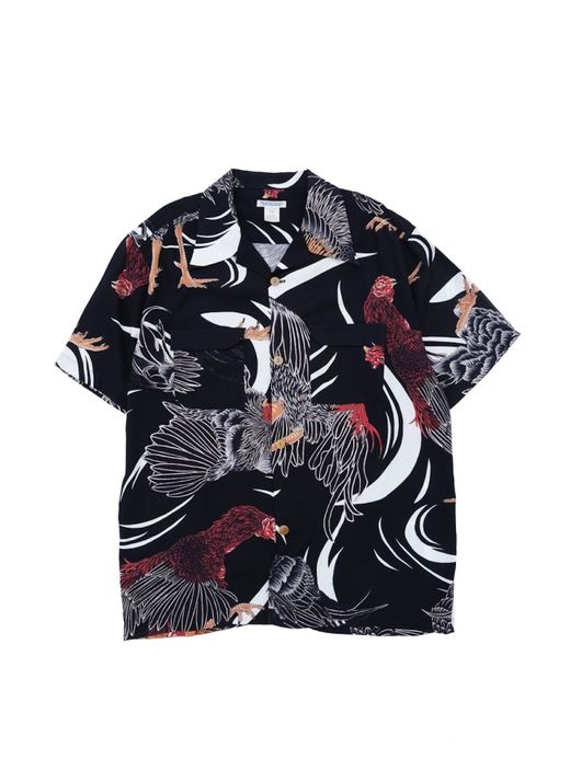 THE UNION SHAMO ALOHA SHIRTS / Black