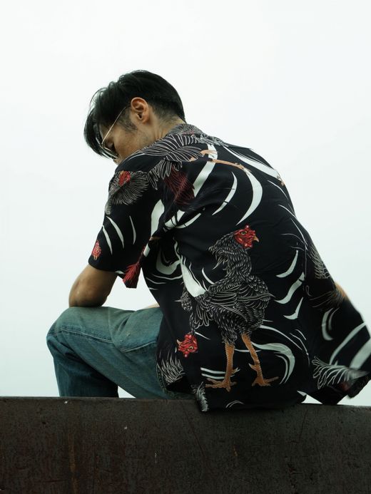 THE UNION SHAMO ALOHA SHIRTS / Black