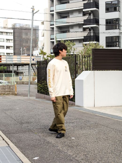 ROARK REVIVAL "TRIP LONGER" L/S TEE / Natural