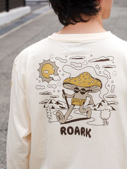 ROARK REVIVAL "TRIP LONGER" L/S TEE / Natural