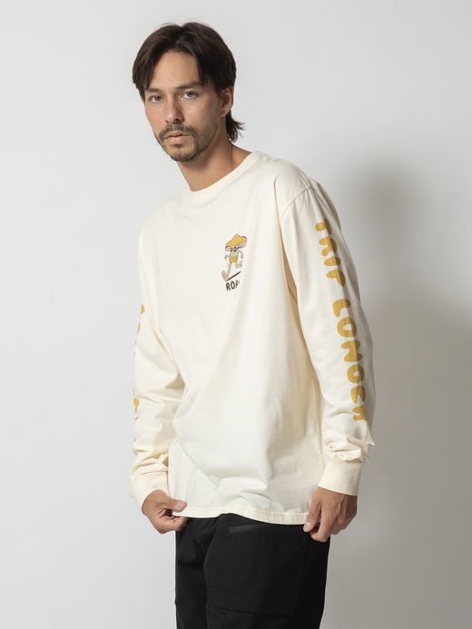 ROARK REVIVAL "TRIP LONGER" L/S TEE / Natural