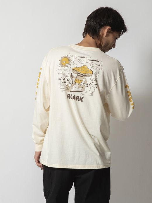 ROARK REVIVAL "TRIP LONGER" L/S TEE / Natural
