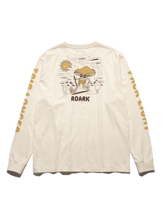 ROARK REVIVAL "TRIP LONGER" L/S TEE / Natural