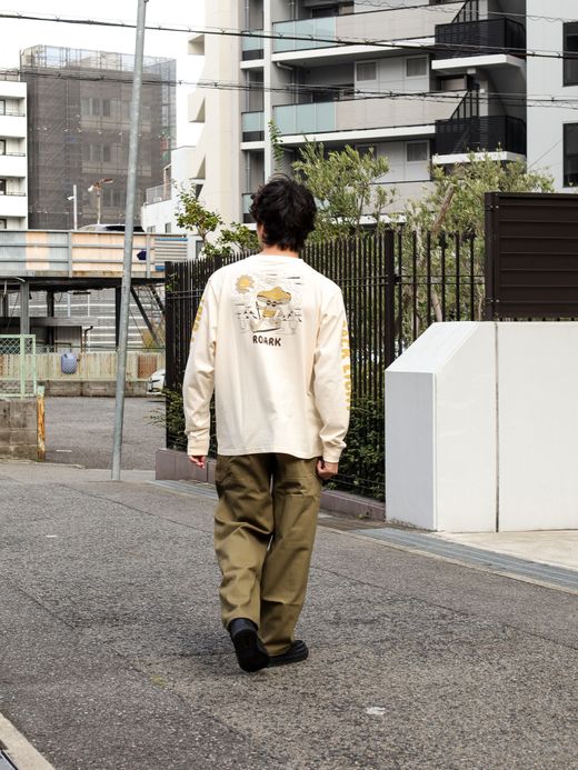 ROARK REVIVAL "TRIP LONGER" L/S TEE / Natural