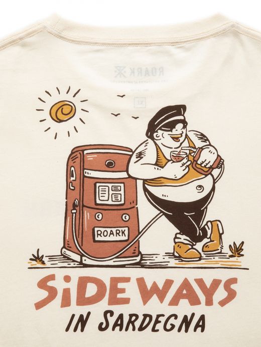 ROARK REVIVAL "SIDEWAYS IN SARDEGNA" L/S TEE / Natural
