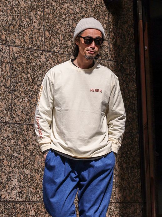 ROARK REVIVAL "SIDEWAYS IN SARDEGNA" L/S TEE / Natural