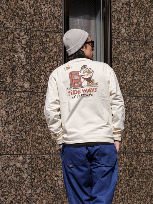 ROARK REVIVAL "SIDEWAYS IN SARDEGNA" L/S TEE / Natural