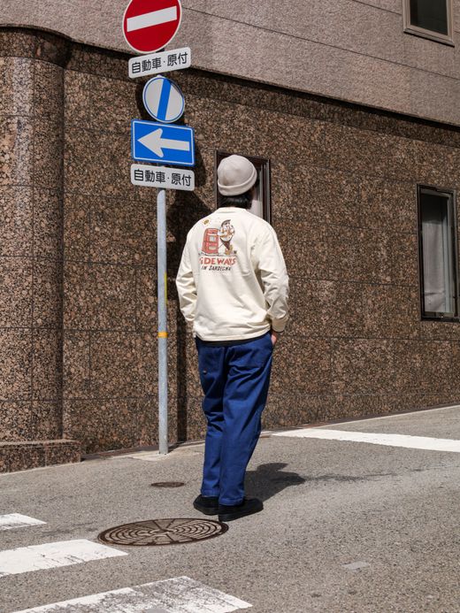 ROARK REVIVAL "SIDEWAYS IN SARDEGNA" L/S TEE / Natural