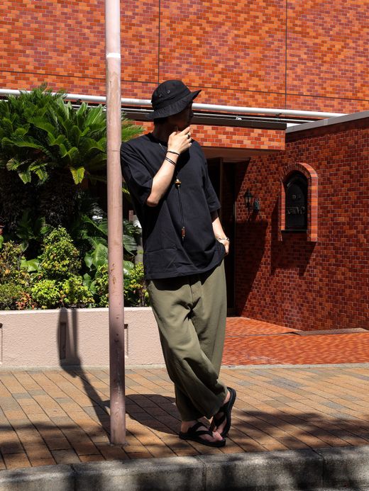 ANACHRONORM HEM TUCK EASY PANTS / Olive