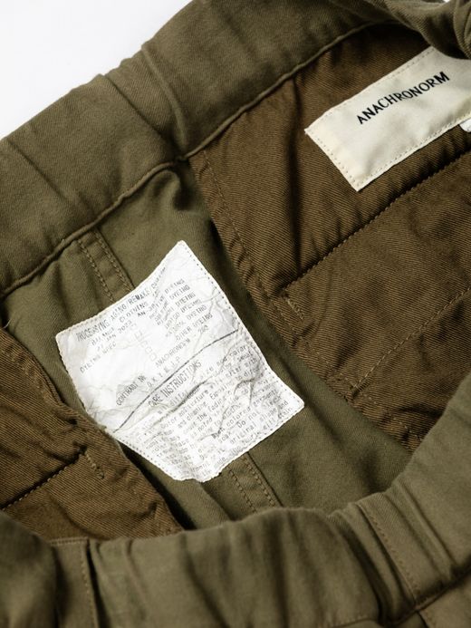 ANACHRONORM HEM TUCK EASY PANTS / Olive