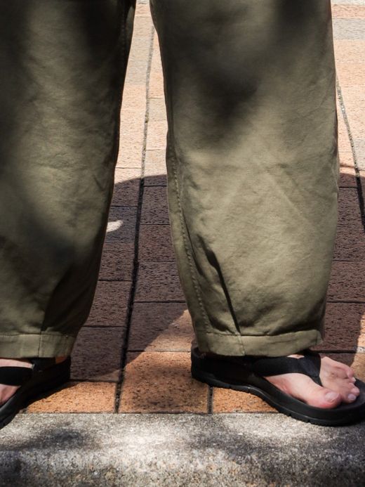 ANACHRONORM HEM TUCK EASY PANTS / Olive