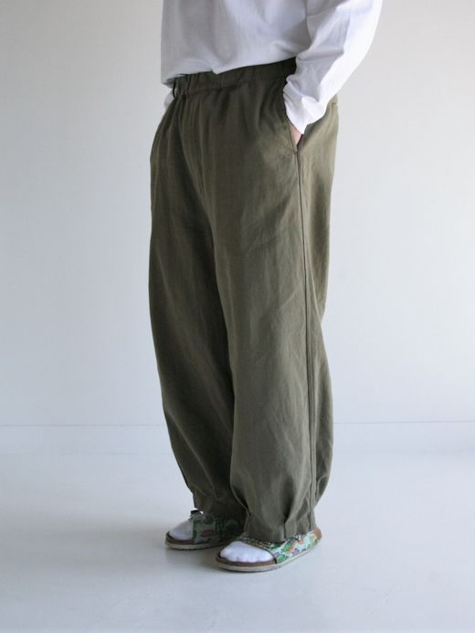 ANACHRONORM HEM TUCK EASY PANTS / Olive