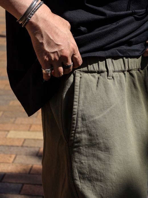 ANACHRONORM HEM TUCK EASY PANTS / Olive