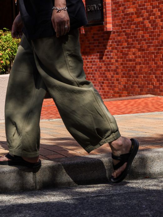 ANACHRONORM HEM TUCK EASY PANTS / Olive