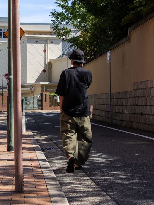 ANACHRONORM HEM TUCK EASY PANTS / Olive