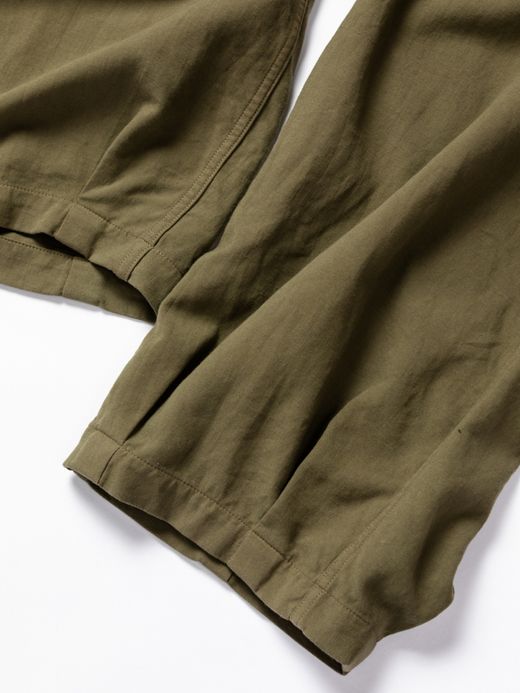 ANACHRONORM HEM TUCK EASY PANTS / Olive