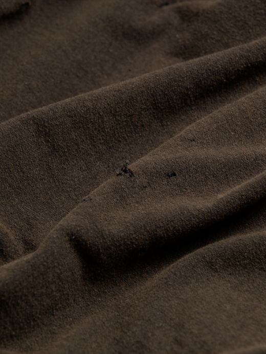 ANACHRONORM HARD DAMAGED INNER WAFFLE SWEAT PARKA / Black