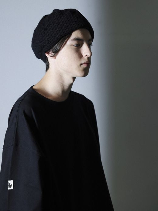 organicsta ORGANIC COTTON CHILL POCKET LONG TEE / Black