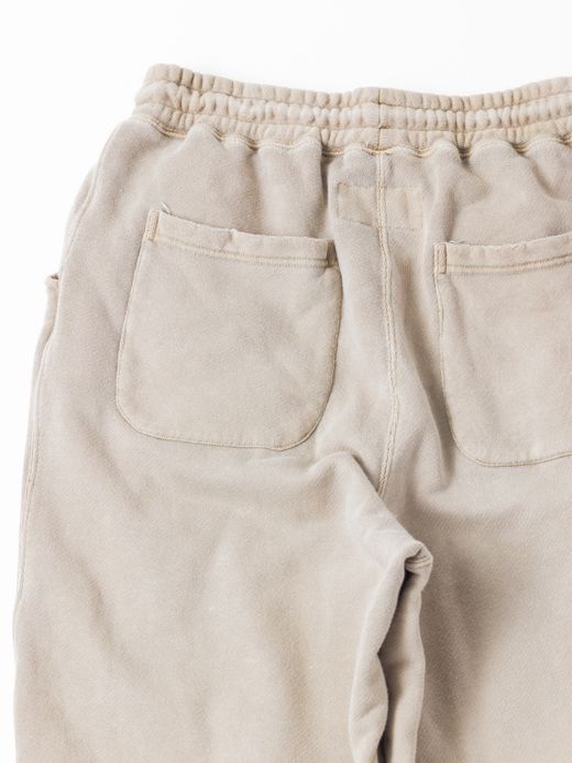 ANACHRONORM PIGMENT DYED TUCK WIDE SWEAT PANTS / Beige