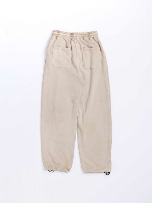 ANACHRONORM PIGMENT DYED TUCK WIDE SWEAT PANTS / Beige