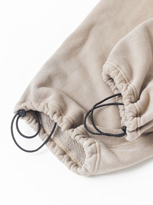 ANACHRONORM PIGMENT DYED TUCK WIDE SWEAT PANTS / Beige