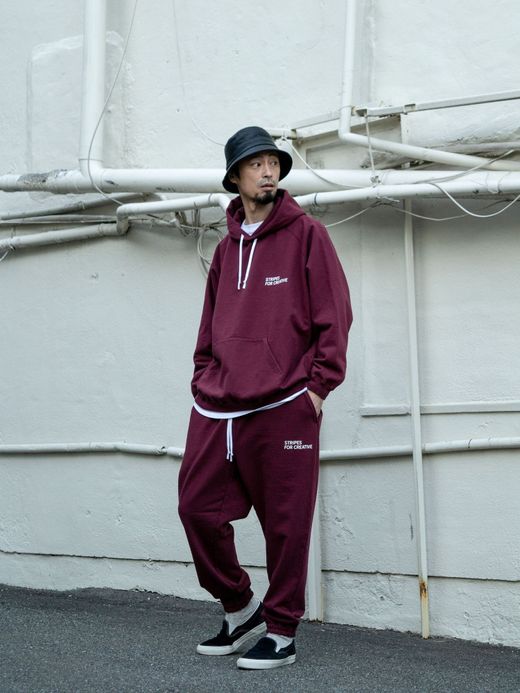 S.F.C RAGLAN HOODIE / Burgundy