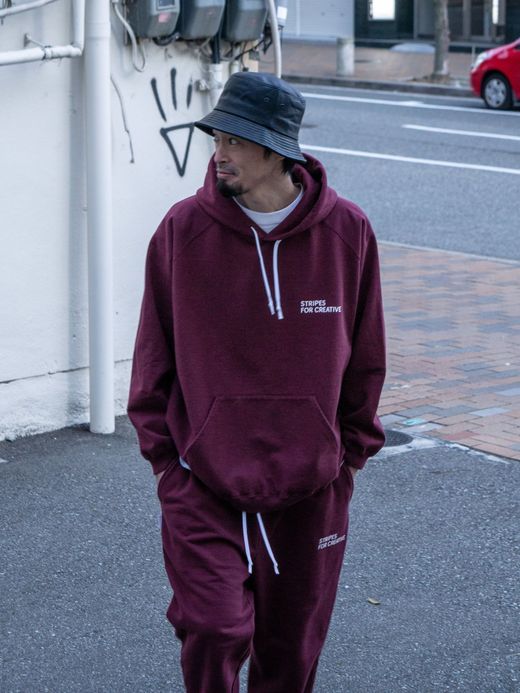 S.F.C RAGLAN HOODIE / Burgundy