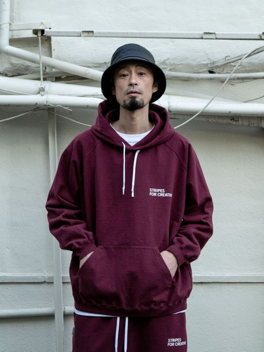 S.F.C RAGLAN HOODIE / Burgundy