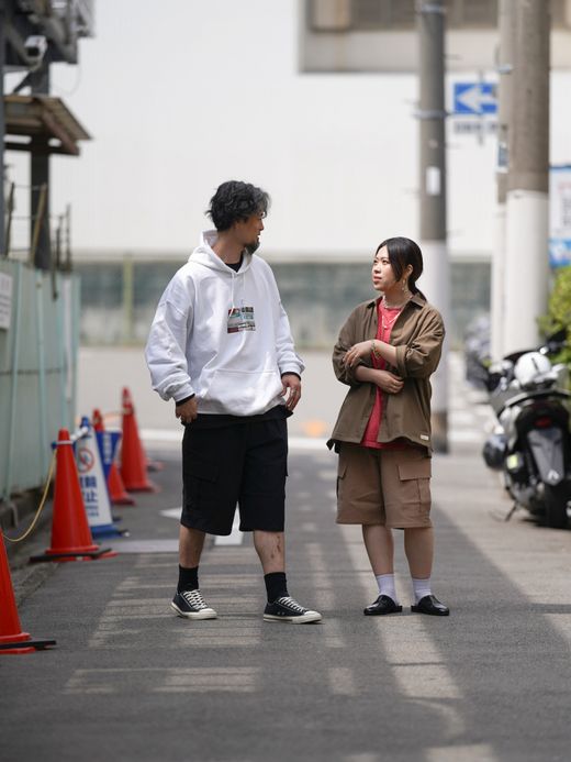 VOO LINEN CARGO 3/4 / Black