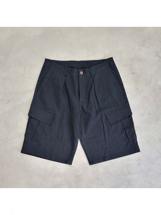VOO LINEN CARGO 3/4 / Black