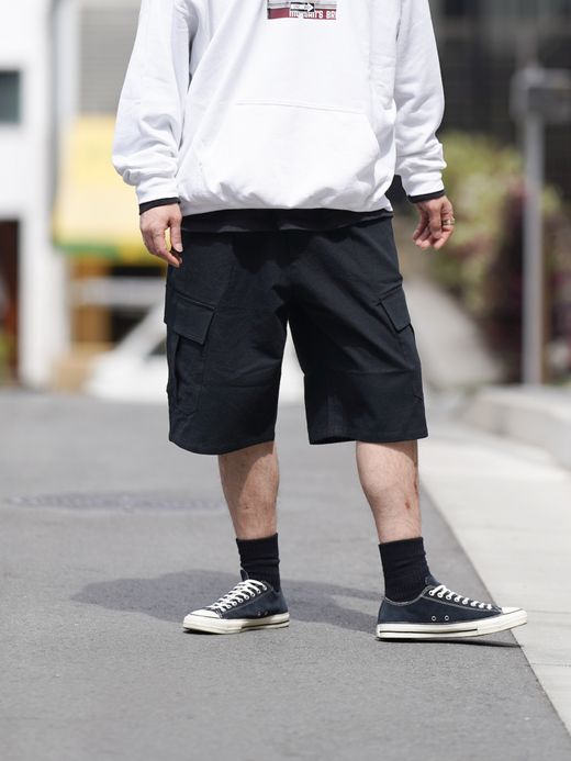 VOO LINEN CARGO 3/4 / Black