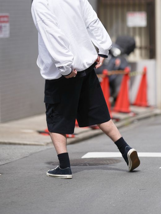 VOO LINEN CARGO 3/4 / Black